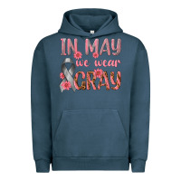 Pigment Midnight Navy In May We Wear Gray Urban Hoodie - texasbilliewilder