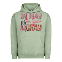 Pigment Oil Green In May We Wear Gray Urban Hoodie - texasbilliewilder