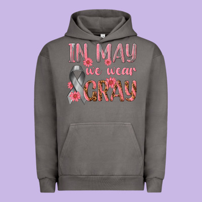 In May We Wear Gray Urban Hoodie Designed By Texasbilliewilder