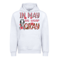 White In May We Wear Gray Urban Hoodie - texasbilliewilder
