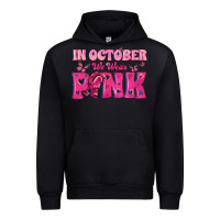 Black In October We Wear Pink Urban Hoodie - texasbilliewilder