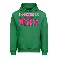 Emerald In October We Wear Pink Urban Hoodie - texasbilliewilder