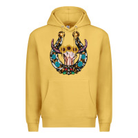 Antique Gold western horseshoe skull Premium Hoodie - RanaPortraitStore