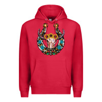 Cardinal western horseshoe skull Premium Hoodie - RanaPortraitStore