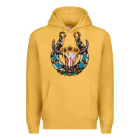 Mustard western horseshoe skull Premium Hoodie - RanaPortraitStore