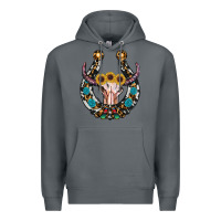 Rock western horseshoe skull Premium Hoodie - RanaPortraitStore