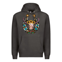 Smoke western horseshoe skull Premium Hoodie - RanaPortraitStore