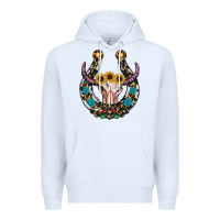 White western horseshoe skull Premium Hoodie - RanaPortraitStore