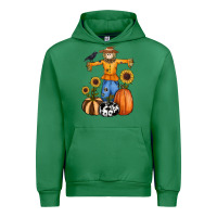 Emerald pumpkin sunflower fall scarecrow Urban Hoodie - RanaPortraitStore
