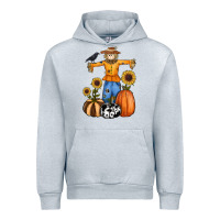 Heather Grey pumpkin sunflower fall scarecrow Urban Hoodie - RanaPortraitStore