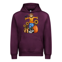 Mauve Wine pumpkin sunflower fall scarecrow Urban Hoodie - RanaPortraitStore