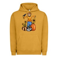 Pigment Peanut Butter pumpkin sunflower fall scarecrow Urban Hoodie - RanaPortraitStore