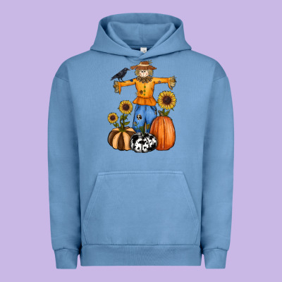 Pumpkin Sunflower Fall Scarecrow Urban Hoodie Designed By Ranaportraitstore