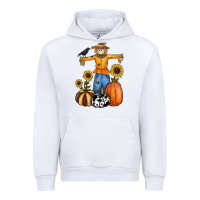 White pumpkin sunflower fall scarecrow Urban Hoodie - RanaPortraitStore