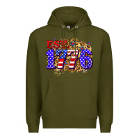 Army Green est. 1776 4th of july Premium Hoodie - Zillion Design Studio