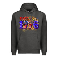 Charcoal Heather est. 1776 4th of july Premium Hoodie - Zillion Design Studio