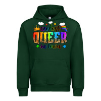 Forest Green coolest queer in town Urban Hoodie - Zillion Design Studio