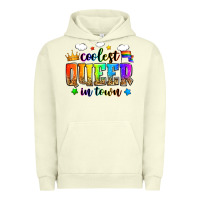 Pigment Pistachio coolest queer in town Urban Hoodie - Zillion Design Studio