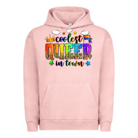 Pigment Salmon coolest queer in town Urban Hoodie - Zillion Design Studio