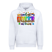White coolest queer in town Urban Hoodie - Zillion Design Studio