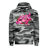 Slate Camo Breast Cancer with Ribbon Pink Lips Premium Hoodie - texasbilliewilder