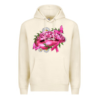 Tofu Breast Cancer with Ribbon Pink Lips Premium Hoodie - texasbilliewilder