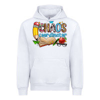 White chaos coordinator Urban Hoodie - Zillion Design Studio