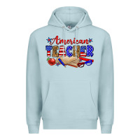 Blue Mist American teacher Premium Hoodie - Zillion Design Studio