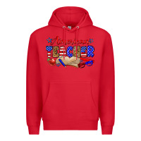 Red American teacher Premium Hoodie - Zillion Design Studio