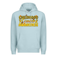 Blue Mist Childhood Cancer Awareness Premium Hoodie - texasbilliewilder