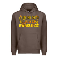 Coffee Childhood Cancer Awareness Premium Hoodie - texasbilliewilder