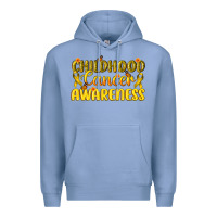 Colony Blue Childhood Cancer Awareness Premium Hoodie - texasbilliewilder