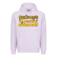 Lilac Childhood Cancer Awareness Premium Hoodie - texasbilliewilder