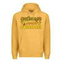 Mustard Childhood Cancer Awareness Premium Hoodie - texasbilliewilder
