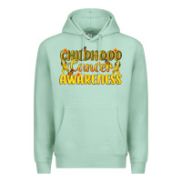Seafoam Childhood Cancer Awareness Premium Hoodie - texasbilliewilder
