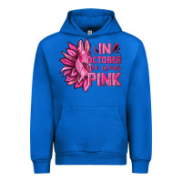 Cobalt In October We Wear Pink Sunflower Urban Hoodie - texasbilliewilder