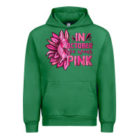 Emerald In October We Wear Pink Sunflower Urban Hoodie - texasbilliewilder