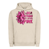 Pigment French Oak In October We Wear Pink Sunflower Urban Hoodie - texasbilliewilder