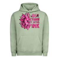 Pigment Oil Green In October We Wear Pink Sunflower Urban Hoodie - texasbilliewilder