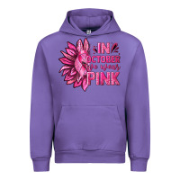 Tulip In October We Wear Pink Sunflower Urban Hoodie - texasbilliewilder