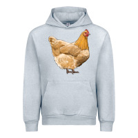 Heather Grey chicken Urban Hoodie - RanaPortraitStore
