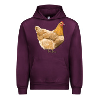 Mauve Wine chicken Urban Hoodie - RanaPortraitStore