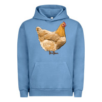 Pigment Pebble Blue chicken Urban Hoodie - RanaPortraitStore