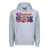 Heather Grey American nurse Premium Hoodie - Zillion Design Studio