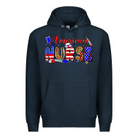 Navy American nurse Premium Hoodie - Zillion Design Studio