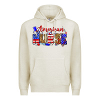 Oatmeal Heather American nurse Premium Hoodie - Zillion Design Studio