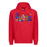 Red American nurse Premium Hoodie - Zillion Design Studio