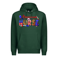 Sports Green American nurse Premium Hoodie - Zillion Design Studio