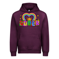Mauve Wine queer Urban Hoodie - Zillion Design Studio