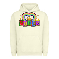 Pigment Pistachio queer Urban Hoodie - Zillion Design Studio